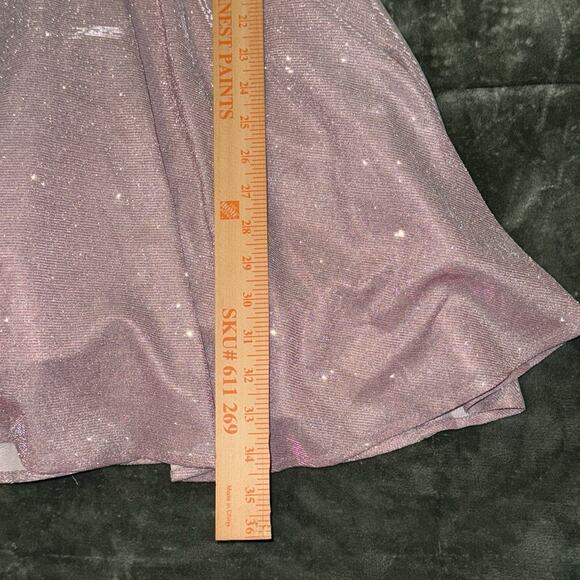 WHITE by SOIEBLU Homecoming Prom Quinceanera Dress Pink Iridescent Size Small - Picture 8 of 11